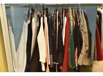Closet Rack Of Clothing Lot