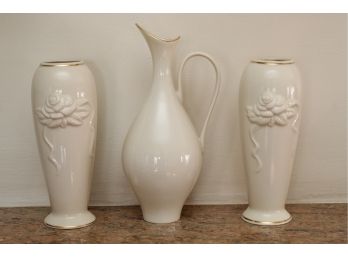 Lenox Vases And Pitcher
