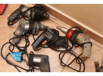 Lot Of Heavy Duty Power Drills (Various Makes) Tested & Working