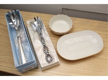 Serving Pieces Including Lenox, Reed & Barton, D'Lusso
