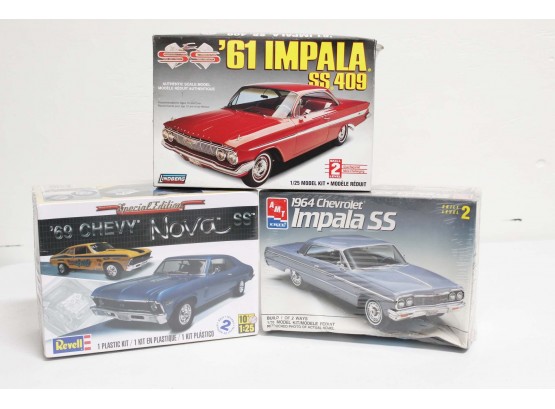 Group Of Model Cars Including 1969 Chevy Nova, 1964 Chevy Impala, 1961 Chevy Impala SS