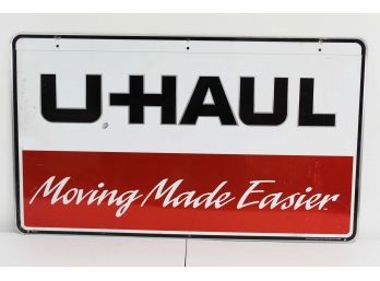 Vintage U-haul 'Moving Made Easy' Sign 41 X 24