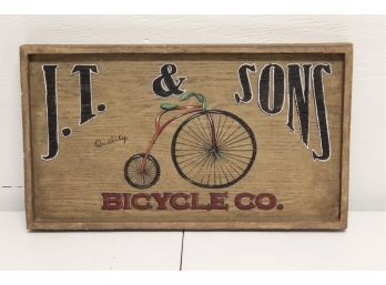 J.T. And Sons Bicycle And Co. Sign