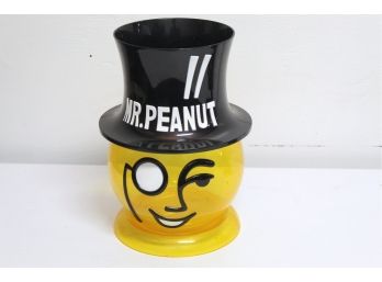 Vintage Mr. Peanut Plastic Jar
