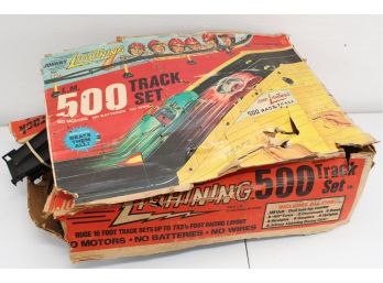 Vintage Johnny Lightning 500 Track Set (incomplete Sold As Is)
