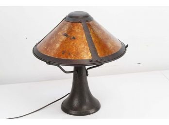 Vintage Solid Copper MICA Lamp Co. Table Lamp