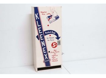 Vintage Kleenex Pocket Pack Vending Machine 12.5 X 6.5 X 31