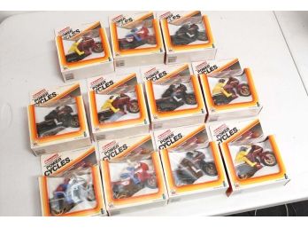Collection Of Die Cast Metal And Plastic Power Cycles