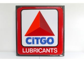 Vintage CITGO Lubricant Sign 35.5 X 37