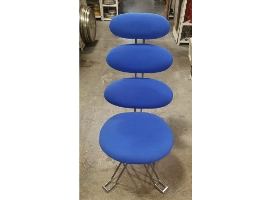 Contemporary Blue Pebble Chair (#3)