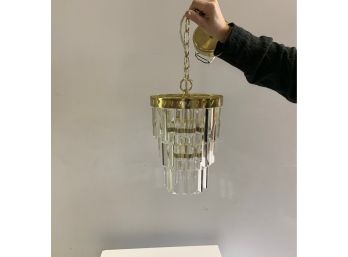 Gold And Glass Chandelier #3