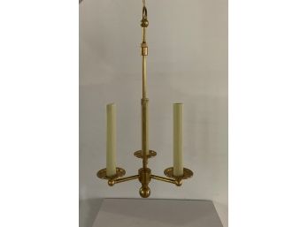 Brass (3) Candle Stick Chandelier