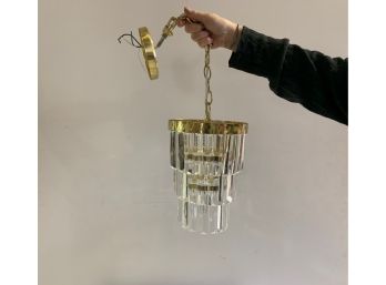 Gold And Glass Chandelier #1