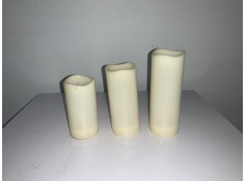 (28) Flameless Candles In Three Different Heights