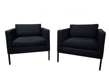 Model 446 Black Club Chairs By Pierre Paulin For Artifort  Retail $11,500