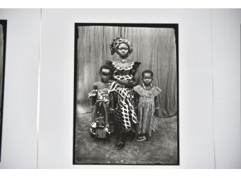 Seydou Keita (1921 - 2001) 'Mother And Children' Est $3,000-$5,000 Photographic Print Mounted On Metal Stock