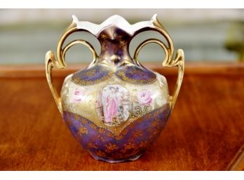 Antique Royal Vienna Dual Shoulder Vase