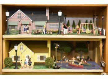 2 Shelves Houses And Swing O Scale Model Lot 28