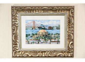 San Francisco Bay By K Diesner Framed 25 X 21