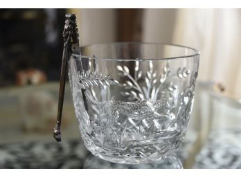 Leopard Ice Bucket With Lion Head Ice Tongs