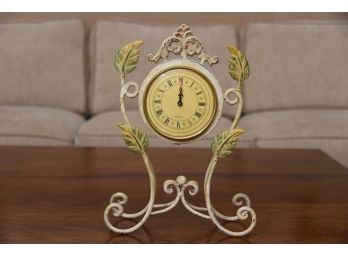 Lovely Twisted Metal Mantle Clock