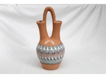 Artist Signed Native American Pottery Water Jug