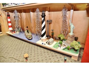 Statue Of Liberty, Lighthouses, Electric Towers O Scale Lionel Model Lot 12