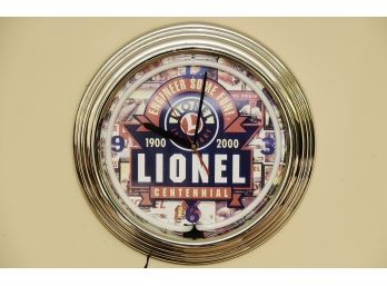 Lionel Train Light Up Wall Clock