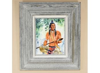 The Raven By Albert Ferris Native American Art Paint An Board16X18