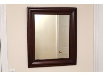 Mahogany Frame Wall Mirror 22 X 26