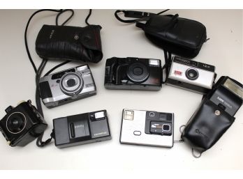 Camera Lot Including Kodak & Olympus