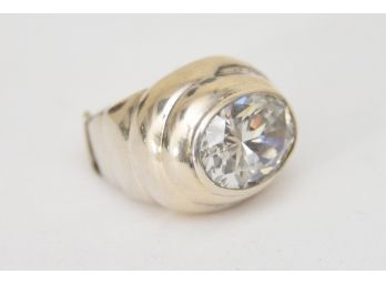 Vintage Sterling Silver Cocktail Ring Size 7.5 (13.6 Grams )