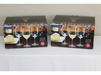 Luminarc Wine Glasses 24 Total