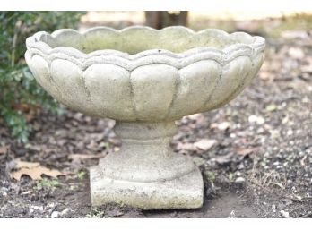 Footed Cast Stone Planter 19 X 14 ( Front Of House)