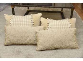 Four Custom Made Throw Pillows