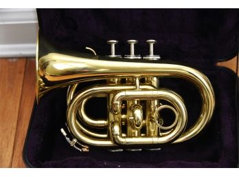 Jean Baptiste Mini Brass Horn W Travel Case