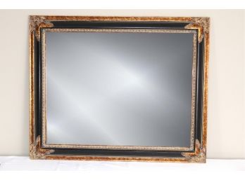 Gold & Black Painted Frame Wall Mirror 34 X 28