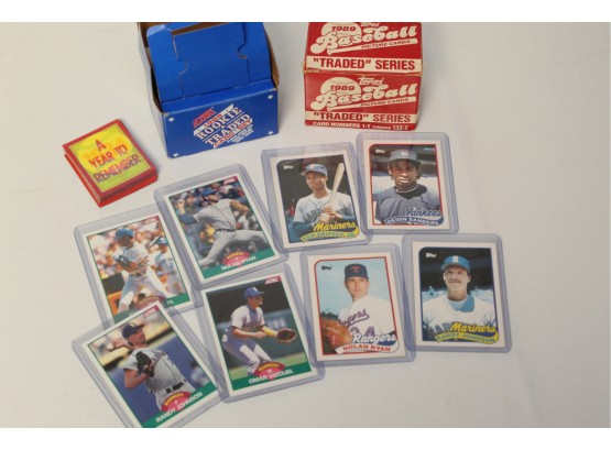 1989 Topps Traded & 1989 Score Traded Cards Includes Ken Griffey Jr. & Randy Johnson Rookies