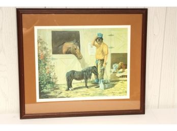 Hildred Goodwine Signed And Numbered Large Color Lithograph Print 25.5 X 21.5