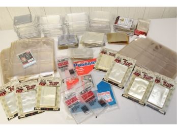 Card Protector Assortment Includes Top Loaders, Penny Sleeves, Screw Downs, Binder Page Sleeves & More