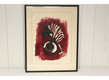 Tribal Painting Signed & Numbered 22.5 X 18