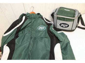 New York Jets Large Jacket With Travel Cooler