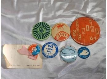 Group Of Vintage Pins Including 1960's Genre -5