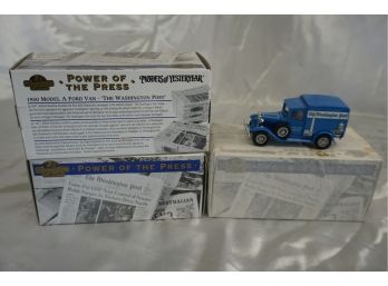 Trio Of Matchbox Collectibles Models Of Yesteryear Power Of The Press 1930 Model A Ford Van -6