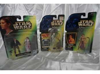 Lot Of Vintage Star Wars Toys In Box Including Leia And Han Solo