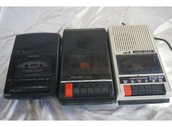 Group Of Vintage Cassette Players And Recorders