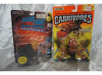 Pair Of Vintage Toys In Box Including Star Trek The Next Generation And Carnivores