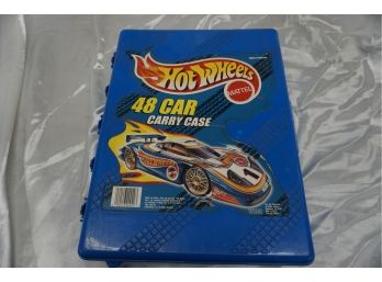 Collection Of Hot Wheels Cars In 48 Car Carrying Case