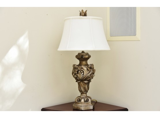 Milano Designs Silver Table Lamp (Left Side)