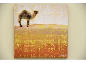 Matthew Lew 'Camel Journey' Limited Edition Gilcee Print On Canvas